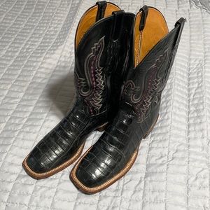 Mens Black Lucchese Boots 9.5 D